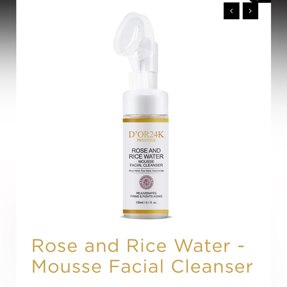 Rose and Rice Water Mousse Facial Cleanser by Prédiré